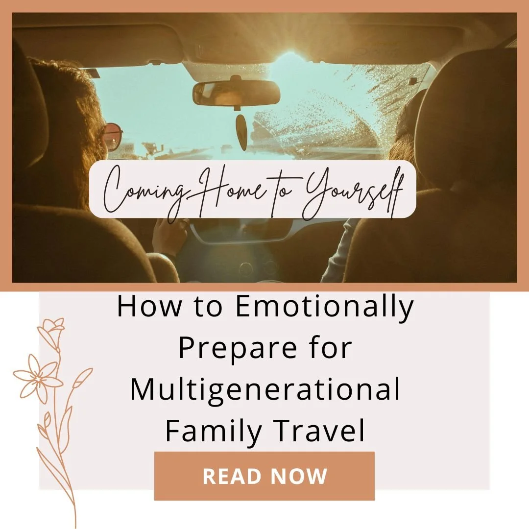 Family preparing for a multigenerational summer trip