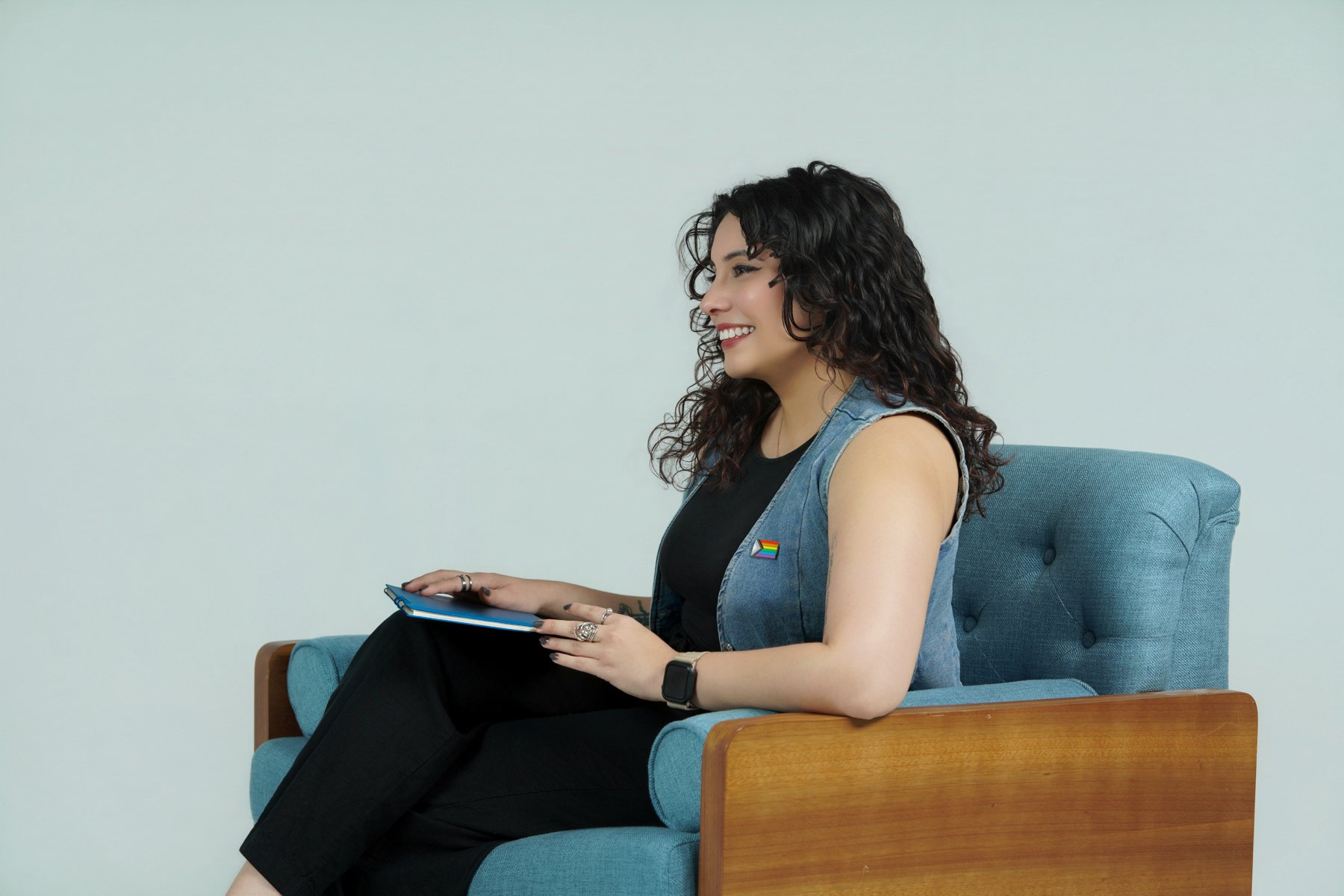 A therapist and client sitting together in a calm therapy office in Torrance CA