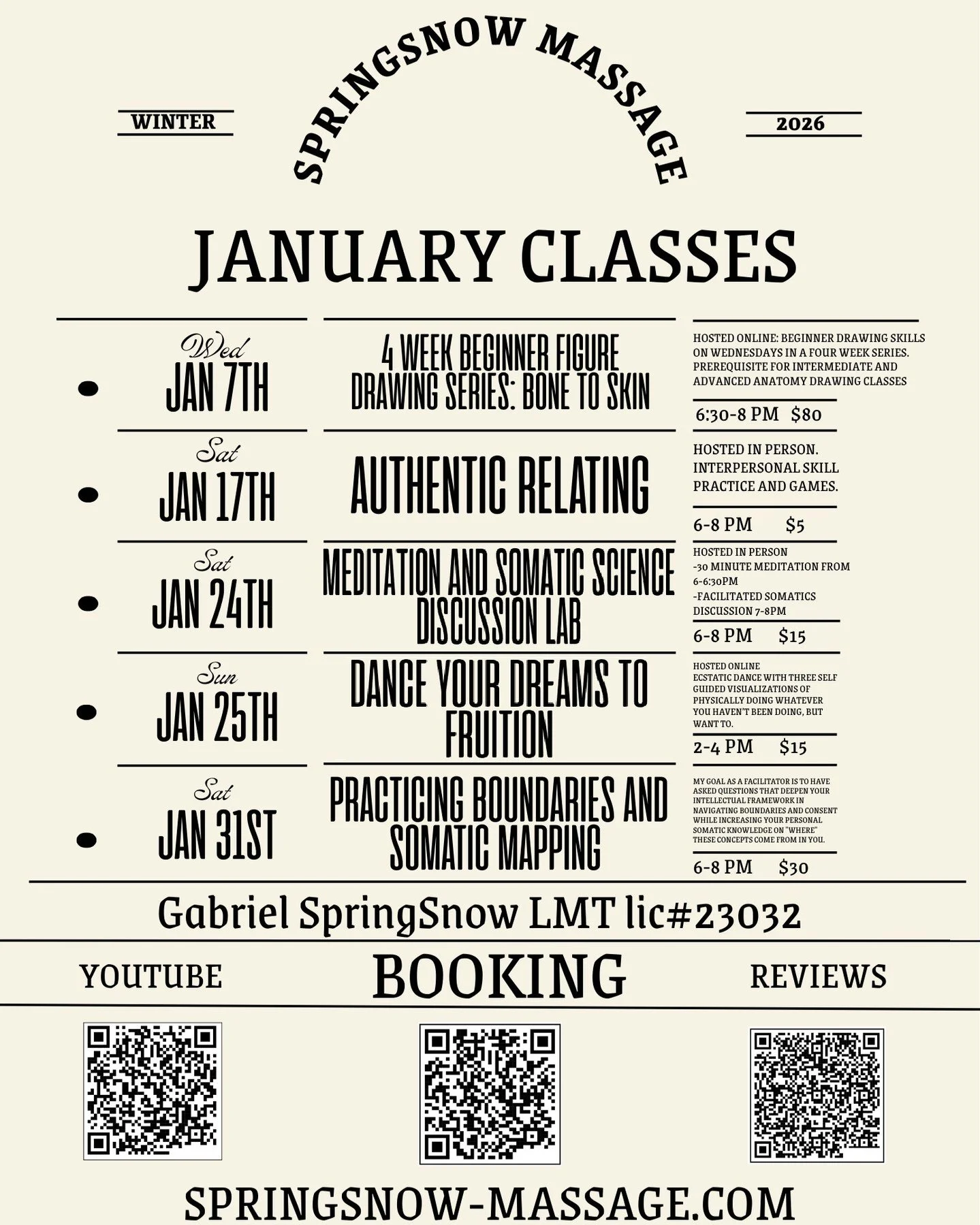 Online via Discord today 2-4PM; Guided AR/Ecstatic dance

Booking link: https://SpringSnowMassage.as.me/DanceYourDreams