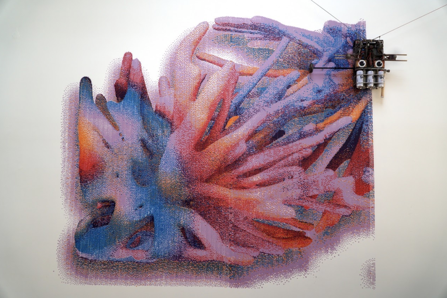 Size: 5 sq mPrinting time: 2.5 hrsSet-up time: 1 dayLocation: Midway gallery, San Francisco, The US&nbsp;