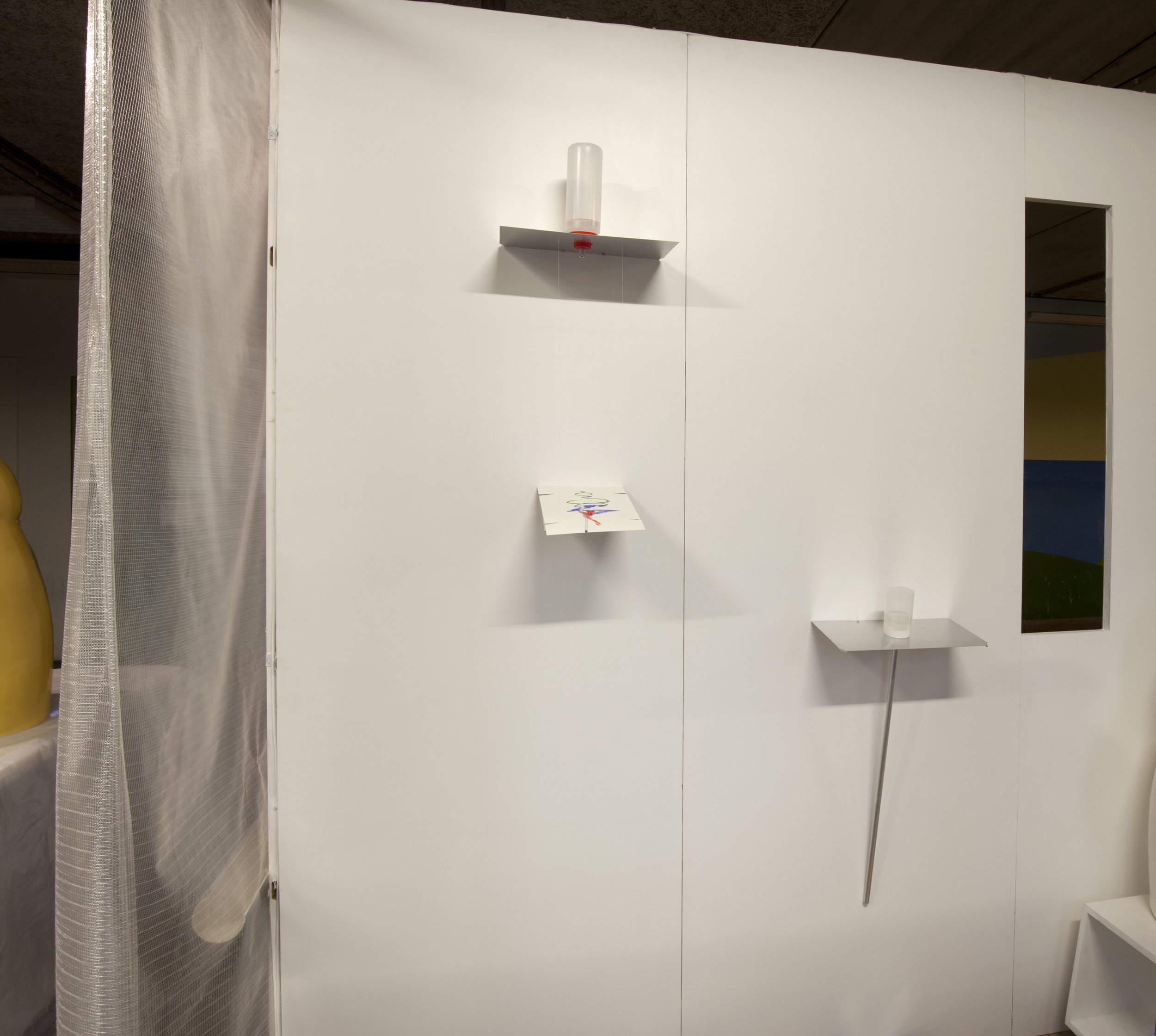 de tekening en de druppel installatie