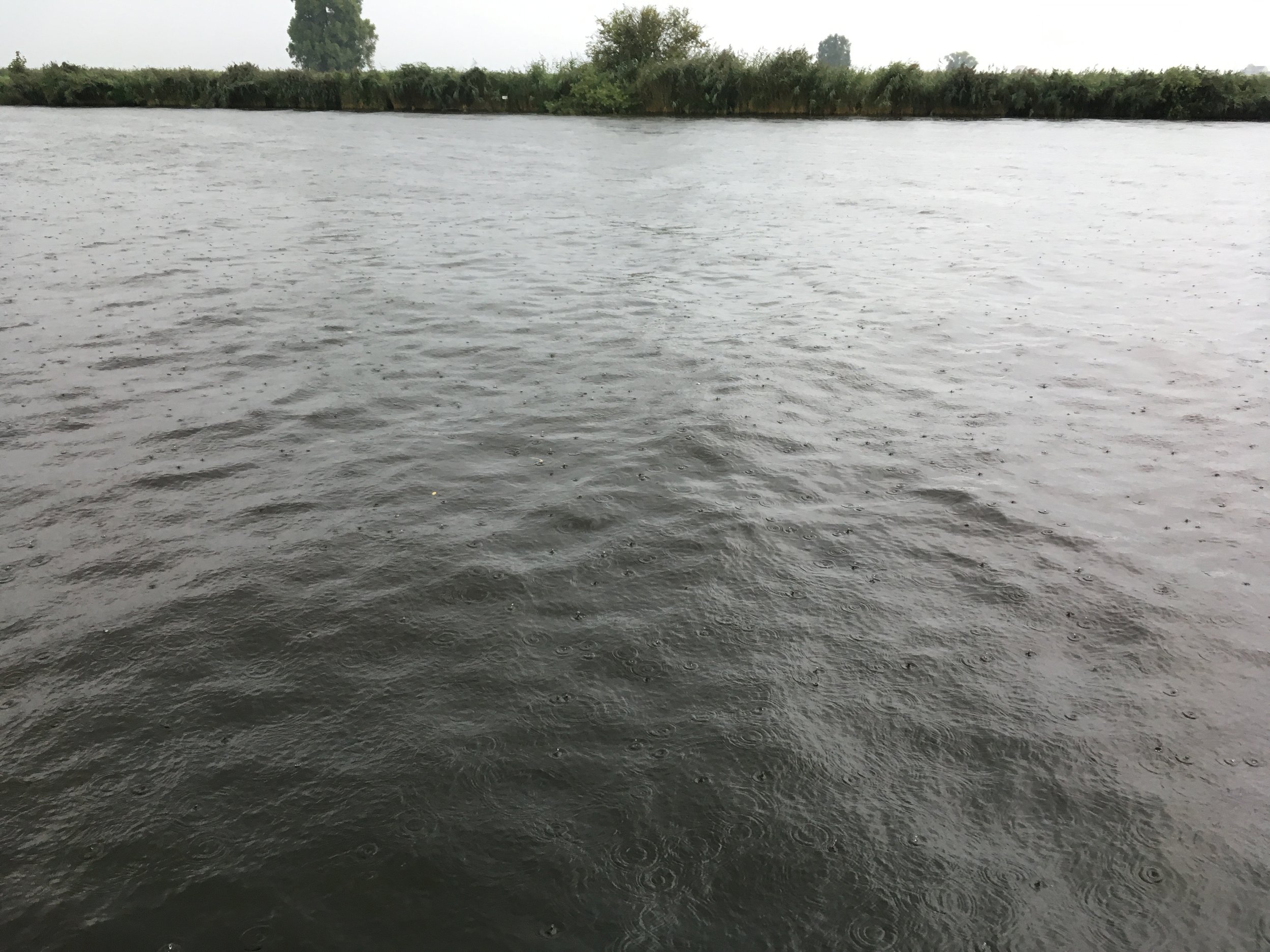 zomerregen in de Eem