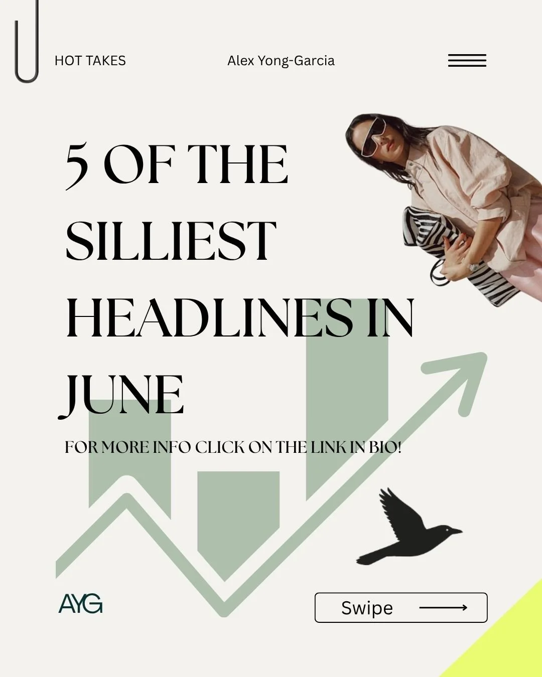July is finally upon us, and alongside it comes the unbearable heat, irrational weather, and one can only hope, summer holidays. So, let's recap together the 5 silliest pieces of news in June. 

Link in bio for the full piece. No judgement has been s