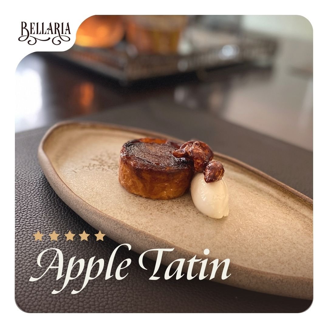 Today is the perfect day to savor the irresistible charm of our Apple Tatin at Bellaria Dessert Studio. Let the caramel-kissed apples and golden crust elevate your day to a sweet symphony of flavors. 🍏

#appletatin
#PastryGenius
#BellariaDesserts 
#