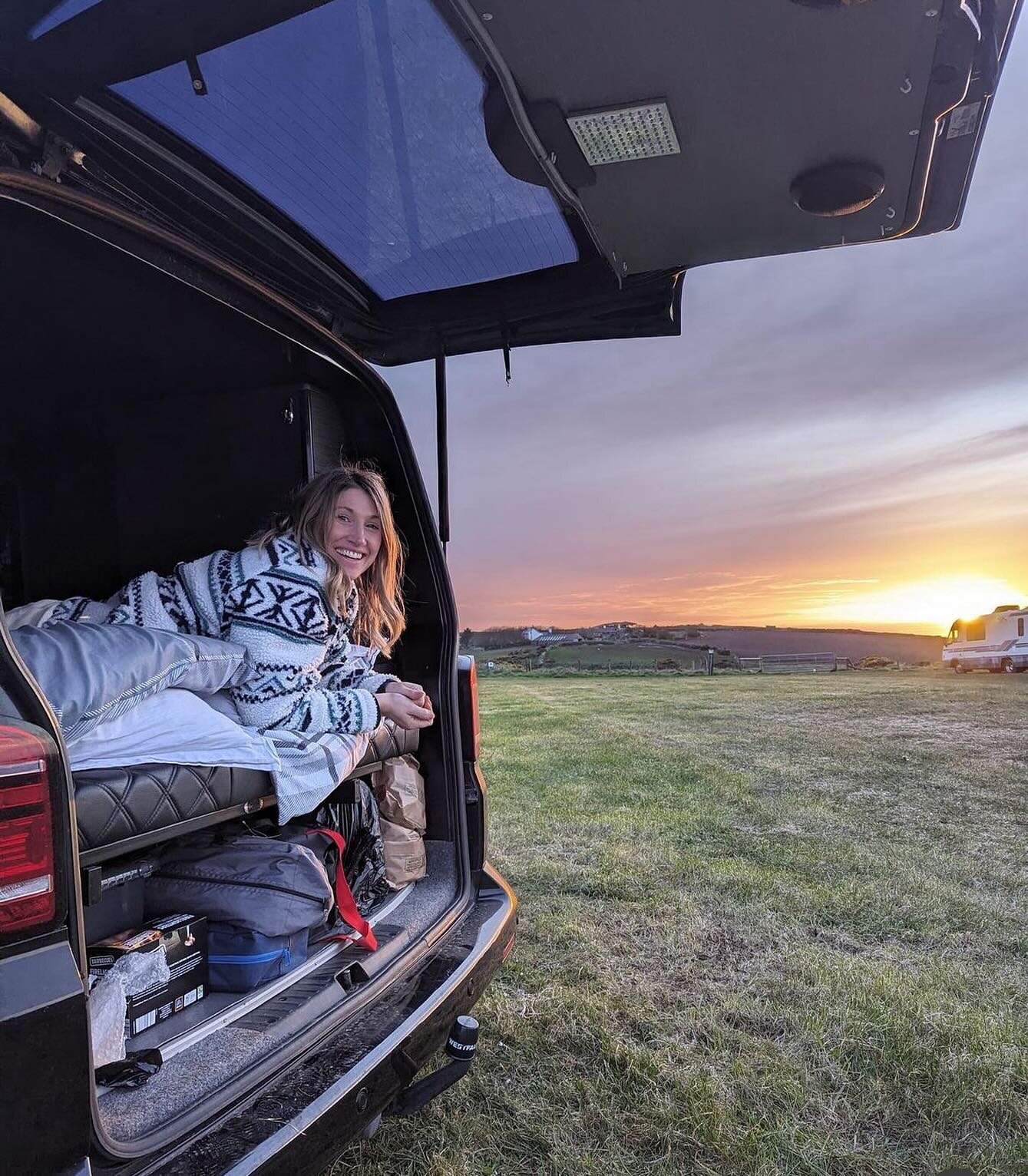 Enjoy the sunset for the comfort of your camper 🌅😃 thank you @shelley_lewis_ for sharing! We&rsquo;re so glad you enjoyed your stay with us! 

Come and enjoy the view at Celtic Camping 🏕️ Book now on www.celticcamping.co.uk 🏕️

#campingholiday #u