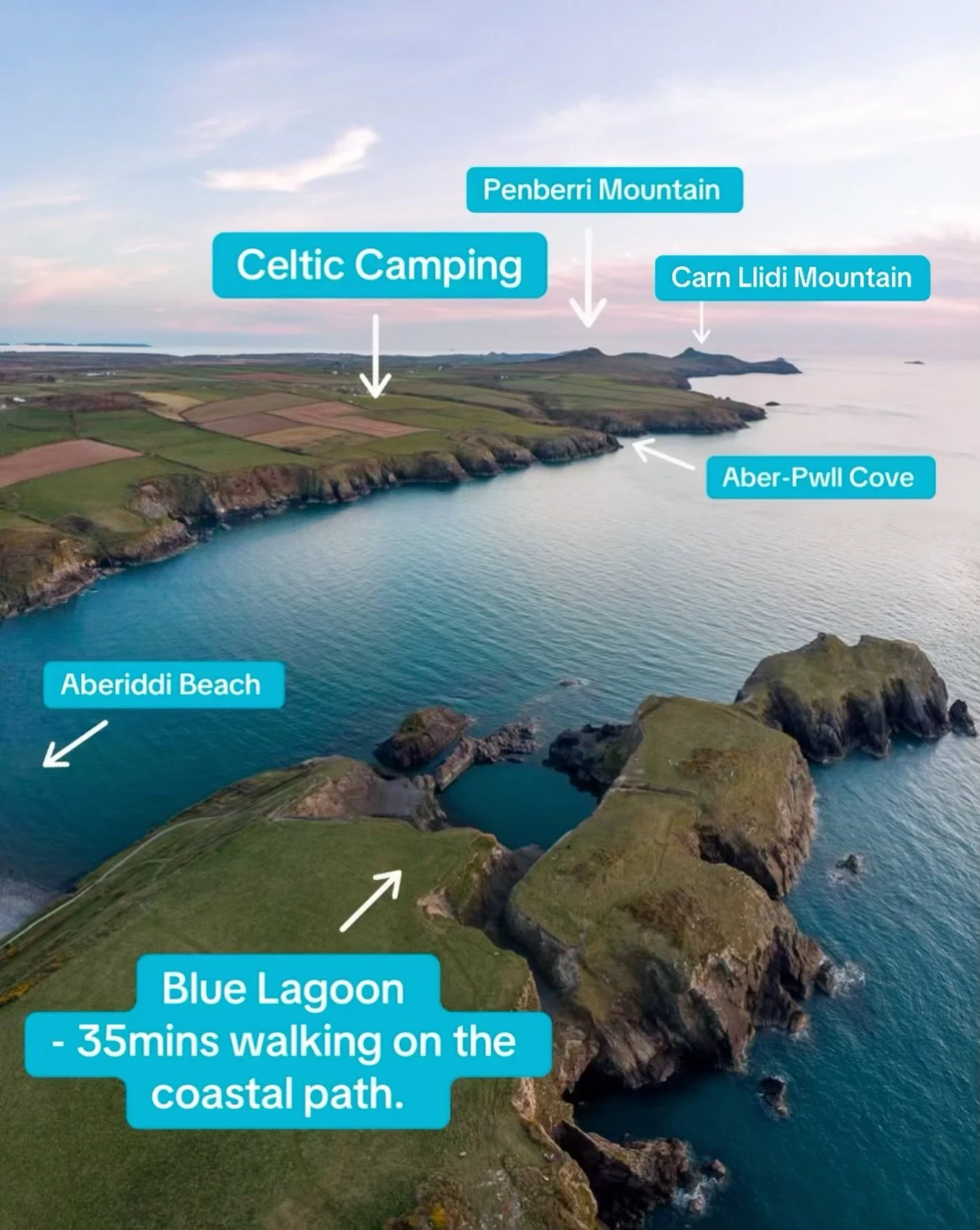 What&rsquo;s waiting for you around Celtic Camping 🌊⛺️

The famous Pembrokeshire Coast Path is right on our doorstep, which means you can walk to the top spots! 

Pembrokeshire really is magic ✨

#CelticCamping #Pembrokeshire #VisitWales #StDavids #