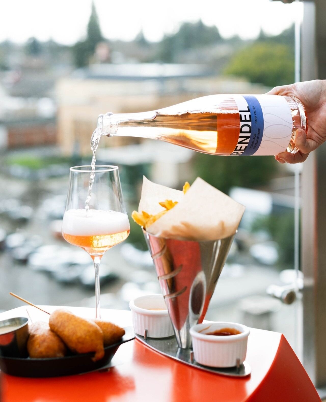 Diving into the weekend like a fry into ketchup, lobster corndogs in one hand, bubbles in the other. Because if Friday had a flavor, it would be a delicious blend of crispy, bubbly, and just a pinch of fancy on a stick!