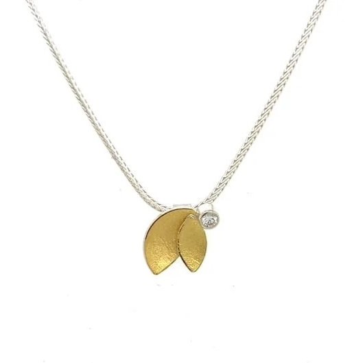 Diamond Petal Pendant