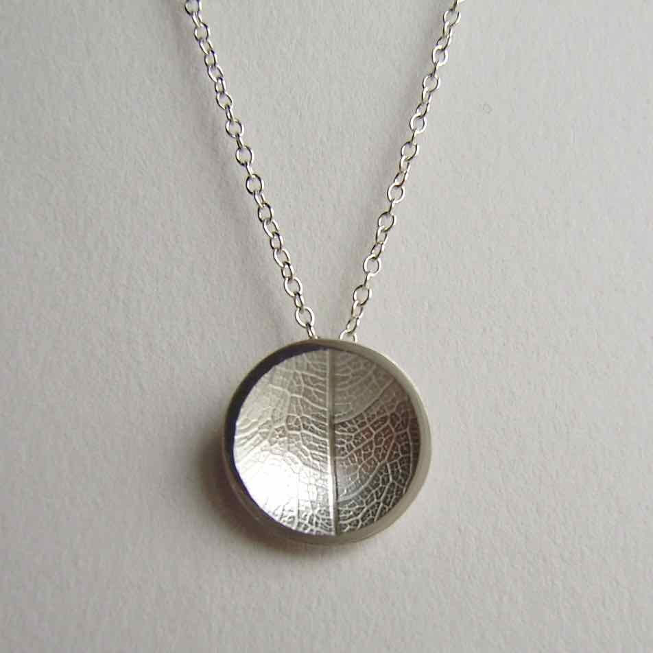 Catherine Woodall Siver Concave Pendant