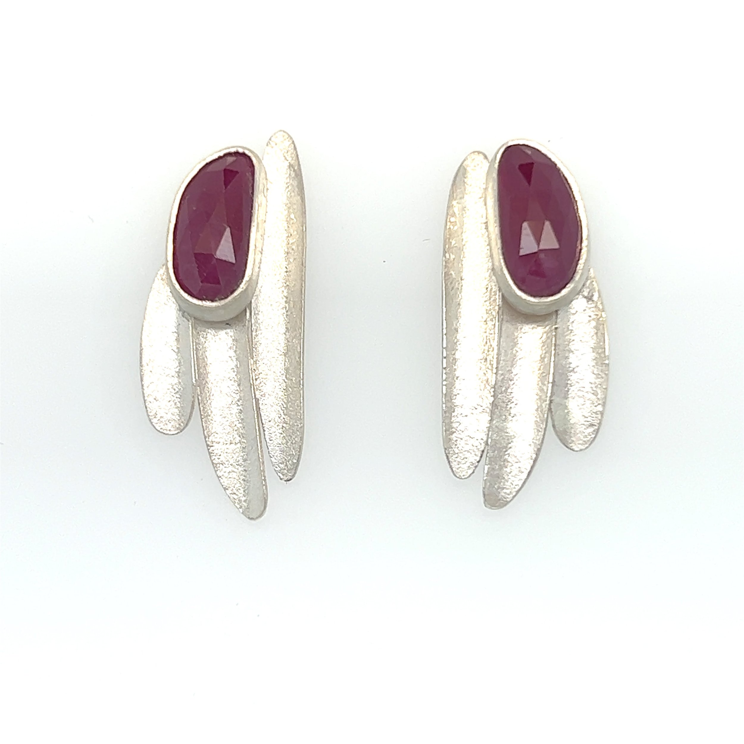 Kokkino-silver-lustre-earrings-ruby