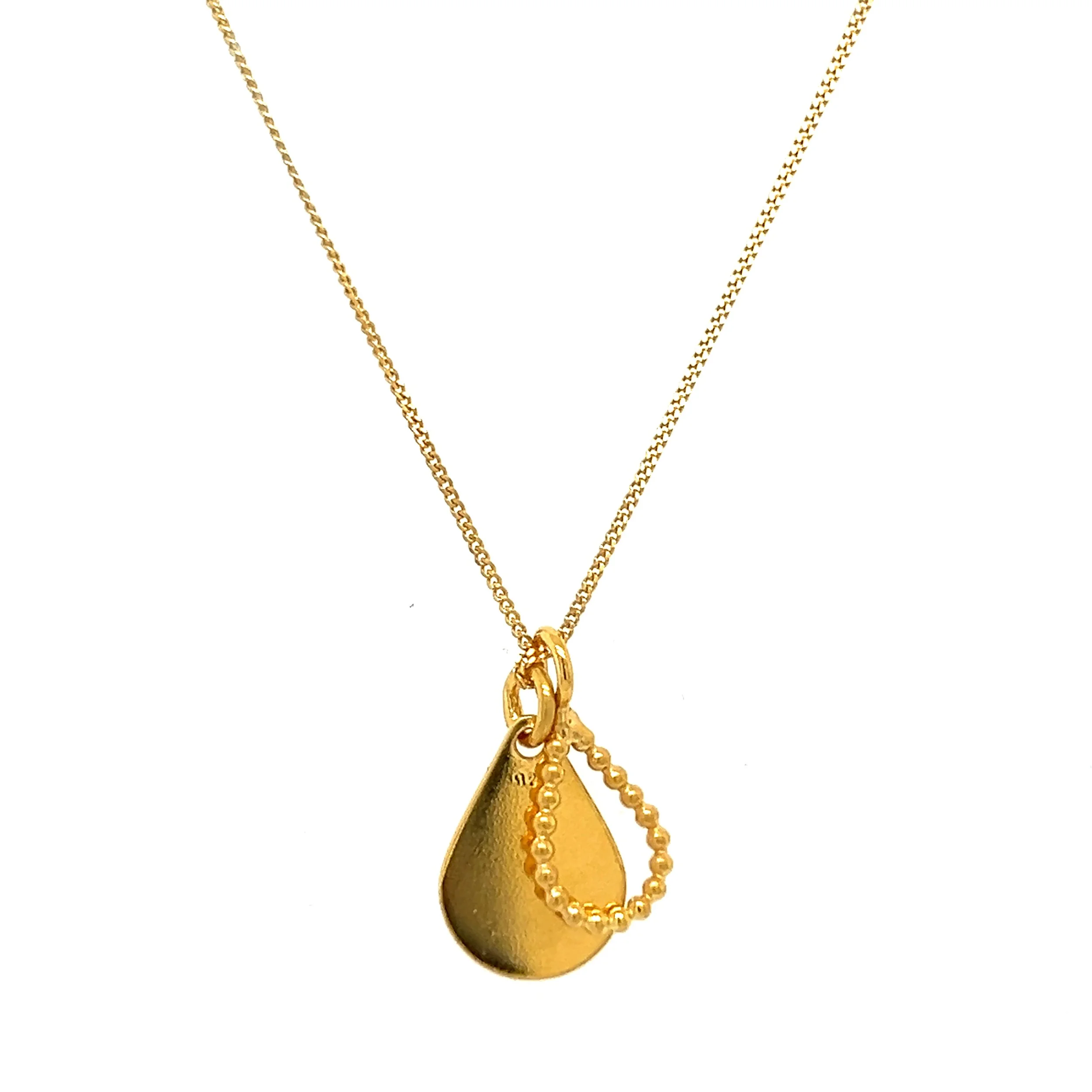 Vermeil Tiny Droplet Pendant