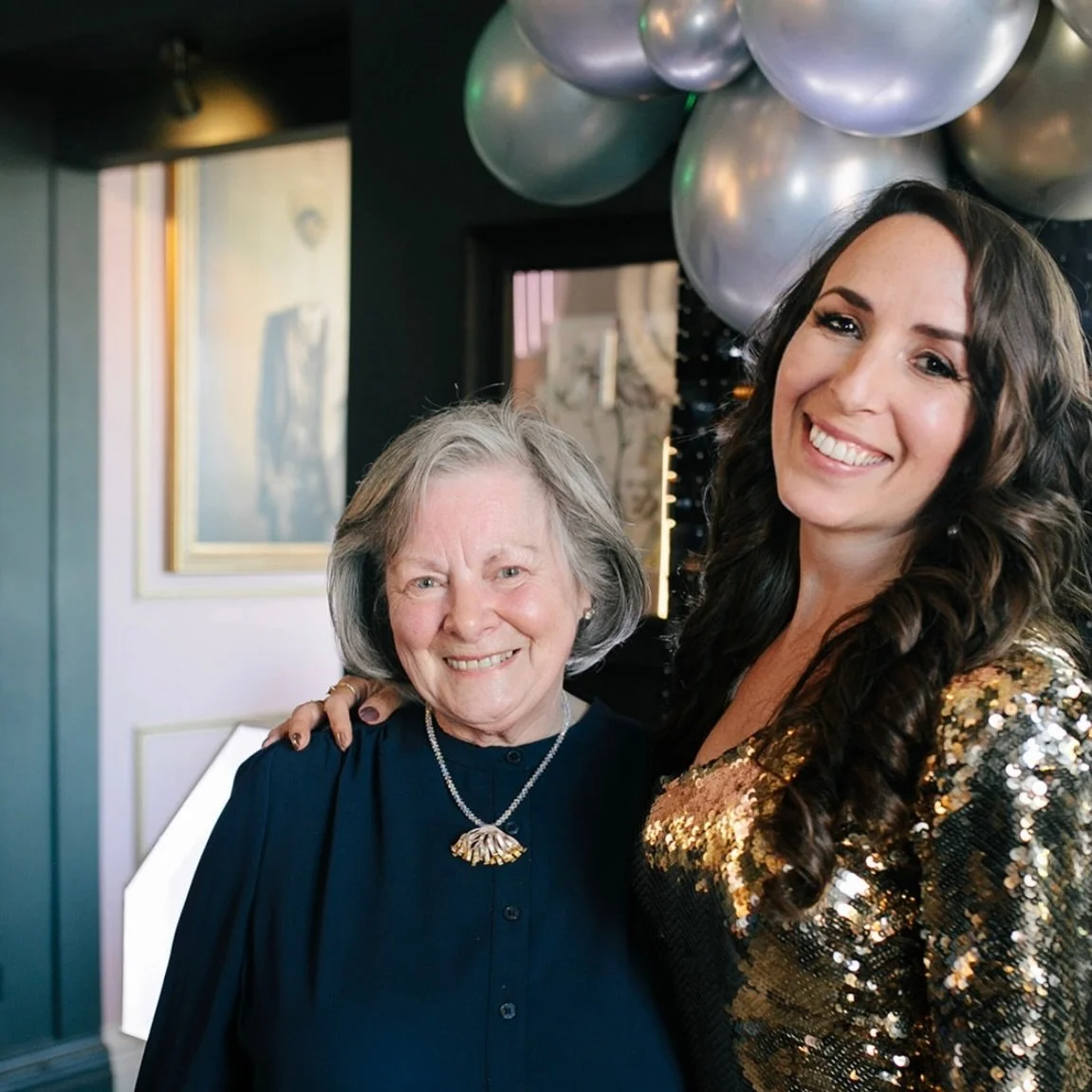 Another lovely person to share our celebrations was Moyra. What is so amazing is the necklace she is wearing here is the first thing I ever sold in SH Jewellery on the 4th May 2011, a piece I made myself and even better she wore it to our party witho