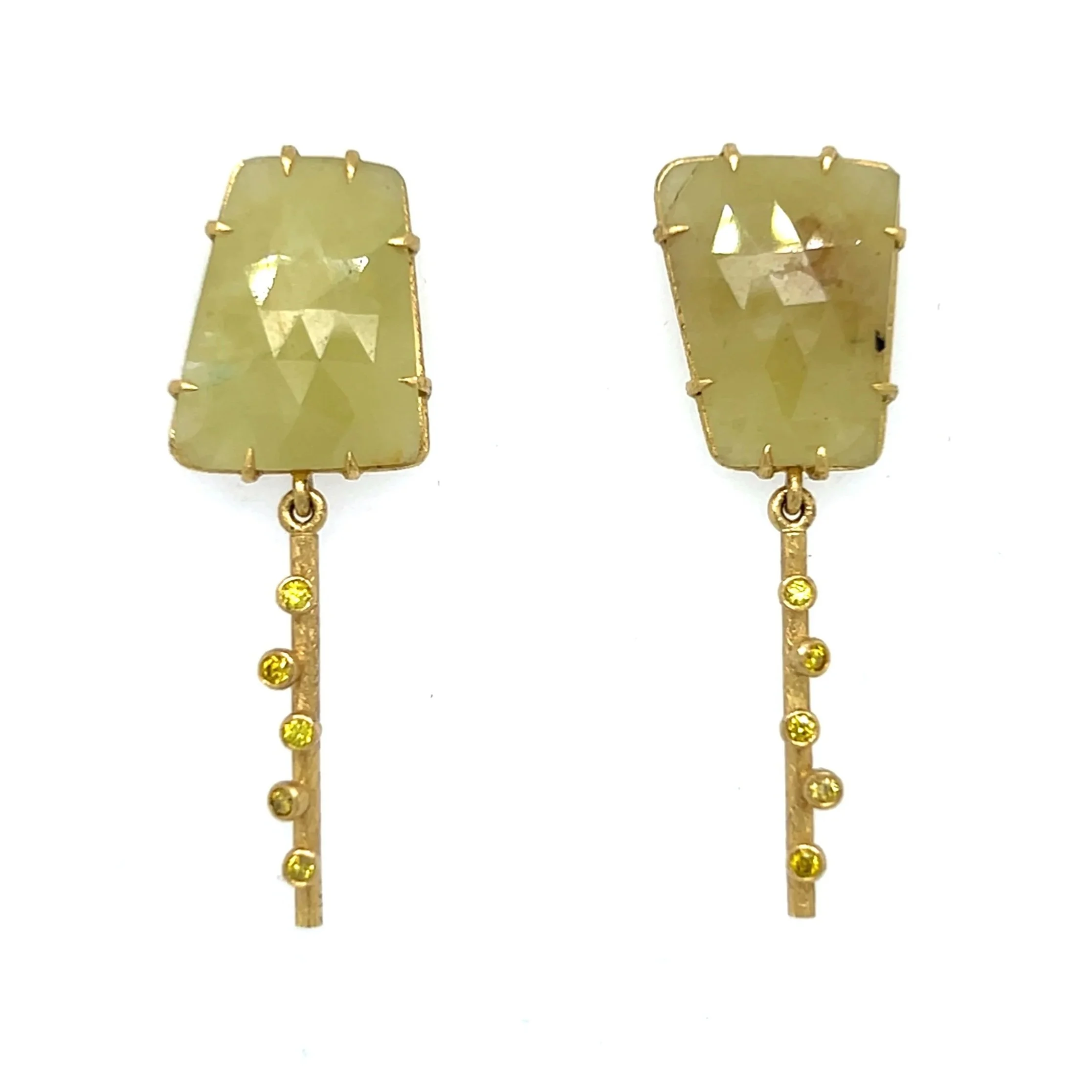 Yellow Sapphire Earrings