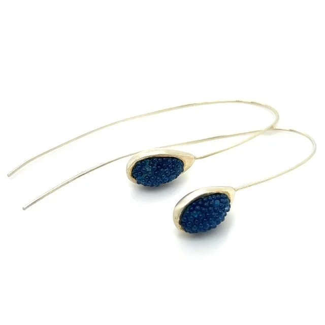 Blue Glass Earrings