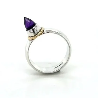 Amethyst Bullet Ring