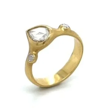 Rose Cut Diamond Ring