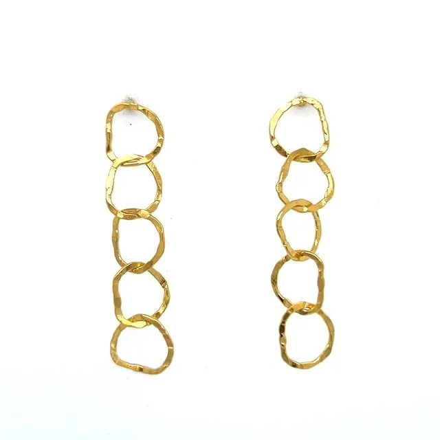 sh-jewellery-edinburgh-contemporary-bea-jareno-5-link-vermeil-earrings