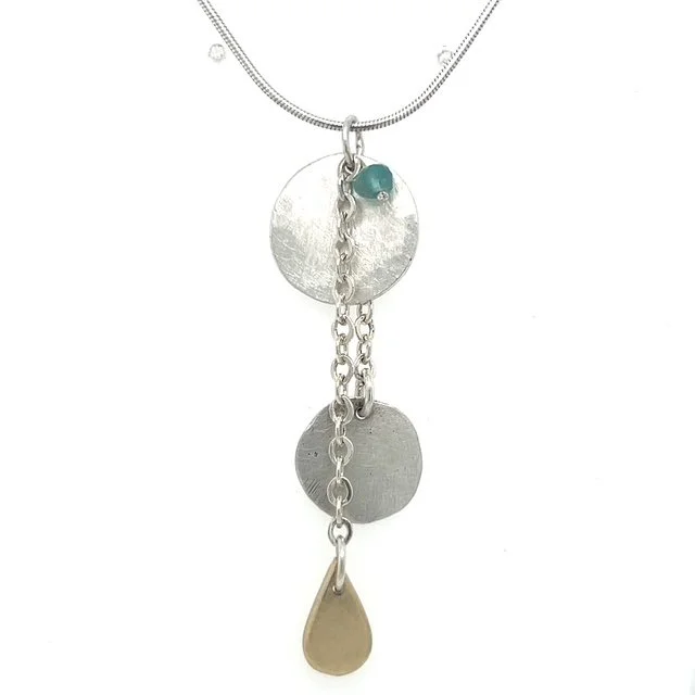 sh-jewellery-edinburgh-contemporary-rosie-brown-raindrop-pendant-silver