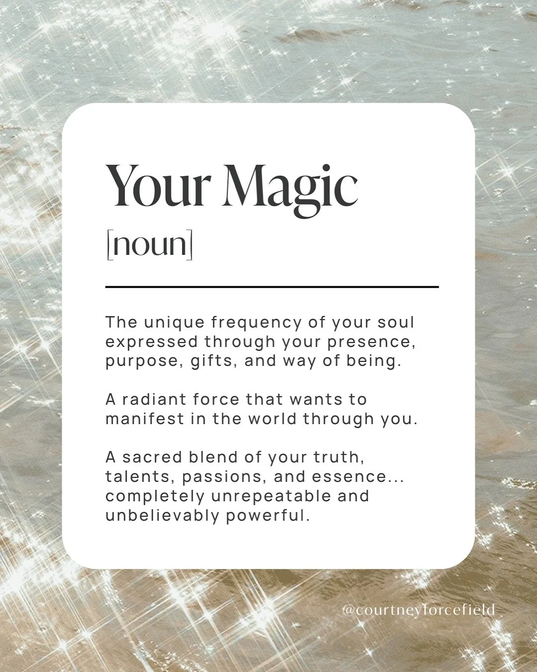 I want to see you shine as the unique manifestation of source that you are ✨
I want to see how magical your life can be. 
I want to see how passionate you can get about the people you love and the things you love and the places you love. 
I want t