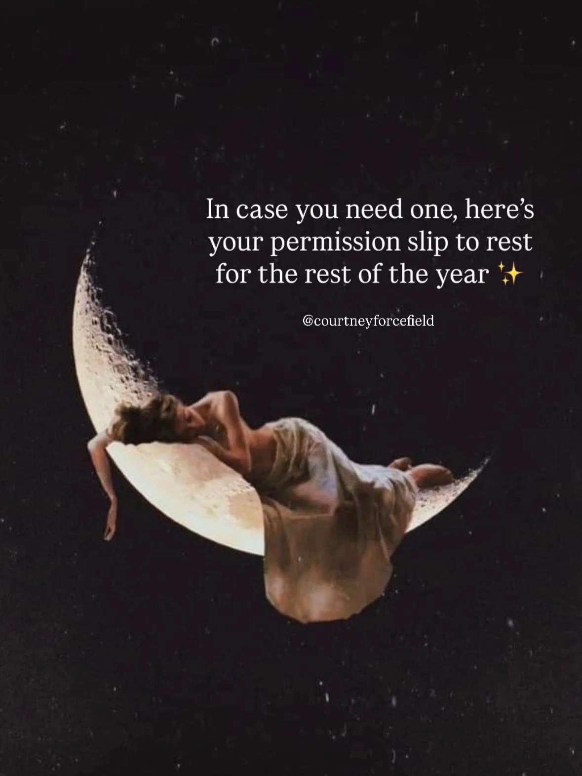 Rest for the rest of the year&hellip; rest for the rest of your life&hellip; you don&rsquo;t need my permission&hellip; but just in case it helps&hellip; here you go 😘 

Rest, love. 

Even if you have to work or want to work or get to work&hellip; I