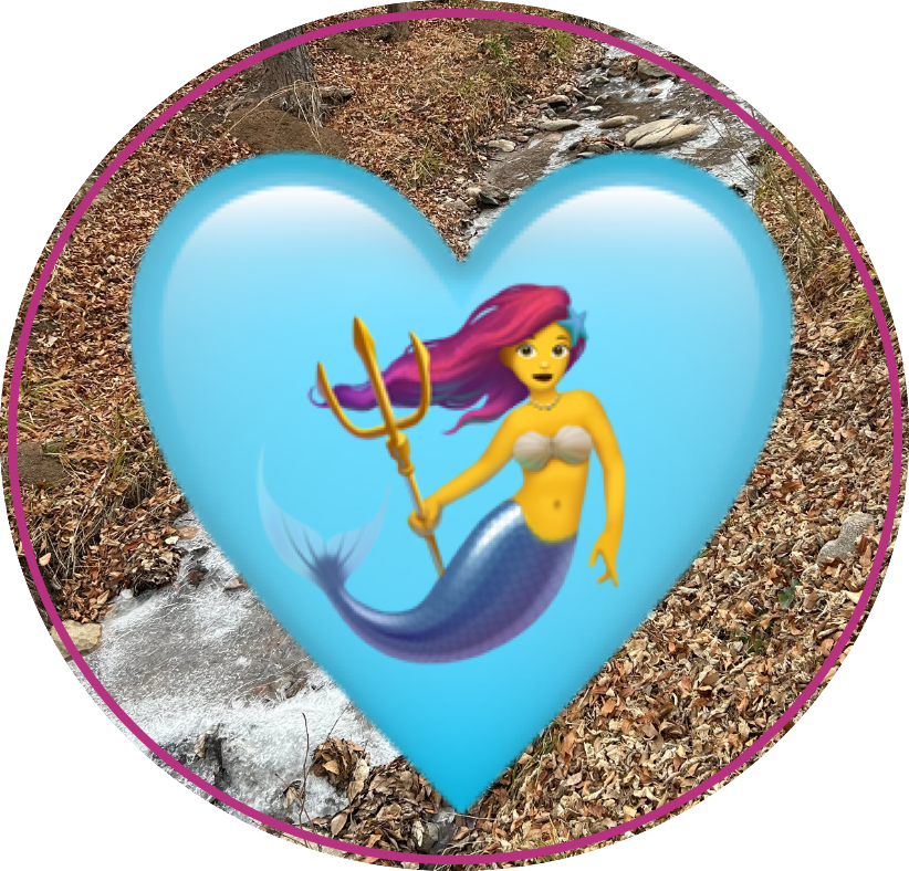 Mermaid in Turquoise Heart along the Santa Fe River