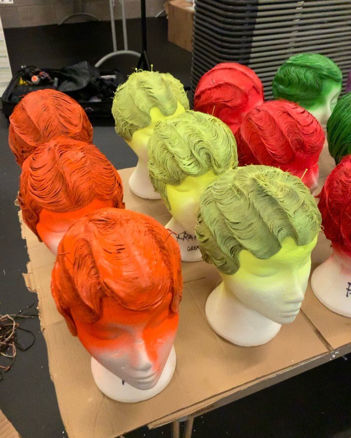 We LOVE these rainbow glitter fingerwave wigs created by the Eurovision 2023 Hair team, led by @marcosgmakeup, including our talented graduate @joannafranksmua 😍
