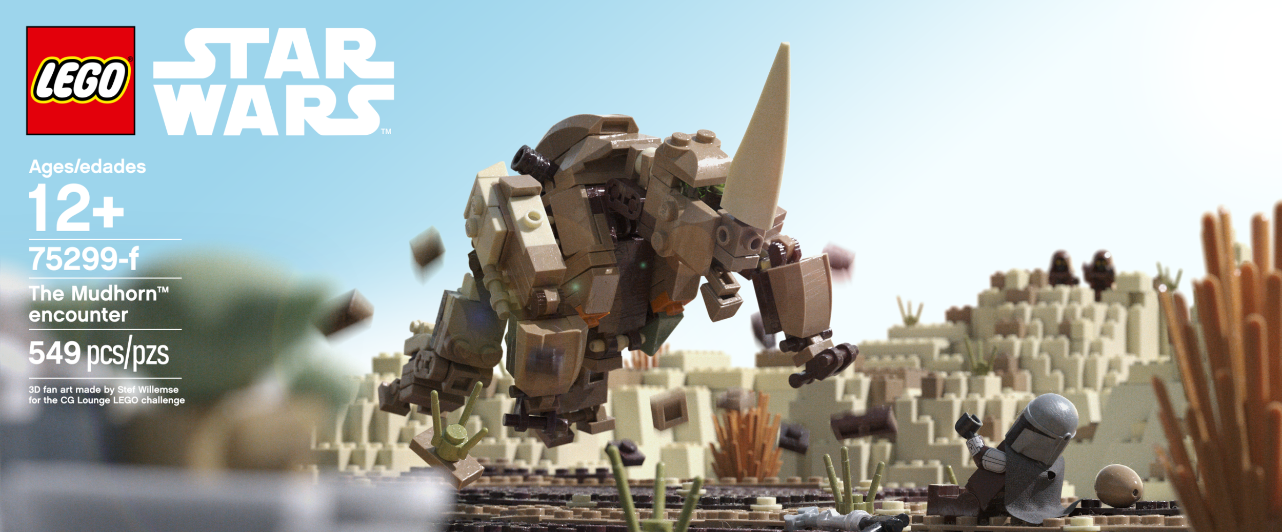 LEGO x Mandalorian beauty render