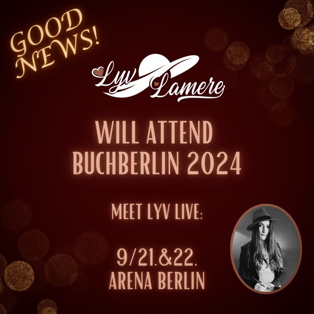 Good news everybody!
Not only does Lyv have a stable internet connection again (finally!), but more importantly, she wants to let you know she'll be attending the @buchberlin 2024 book fair! (yay!) 🎉📚😊

Visit Lyv at the BuchBerlin 2024 on Septembe