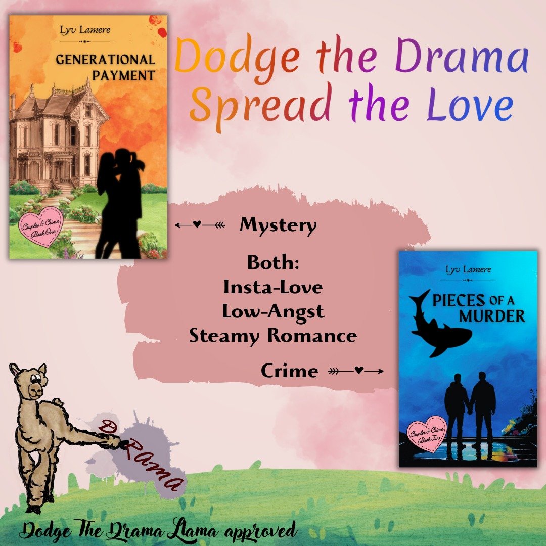Here's the bare minimum you need to make sure Lyv's Couples &amp; Crime books are your perfect next romance read ❤️ 
Well, of course they are! 😉
In Book One you get a century-old mystery that's finally about to be solved. Book Two comes with enough 