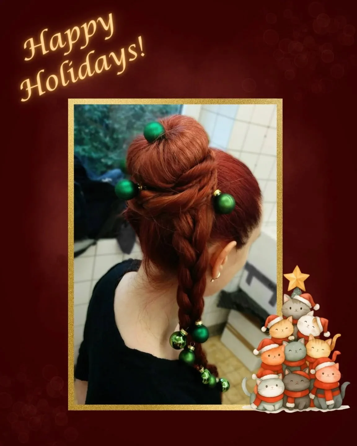 Happy Holidays, everybody! 🎄
This year with a Throwback Thursday 😂

This was back several years ago at university. Lyv was helping during a waffle sale to connect some money for Veterinarian without Borders (check them out, they're doing some great