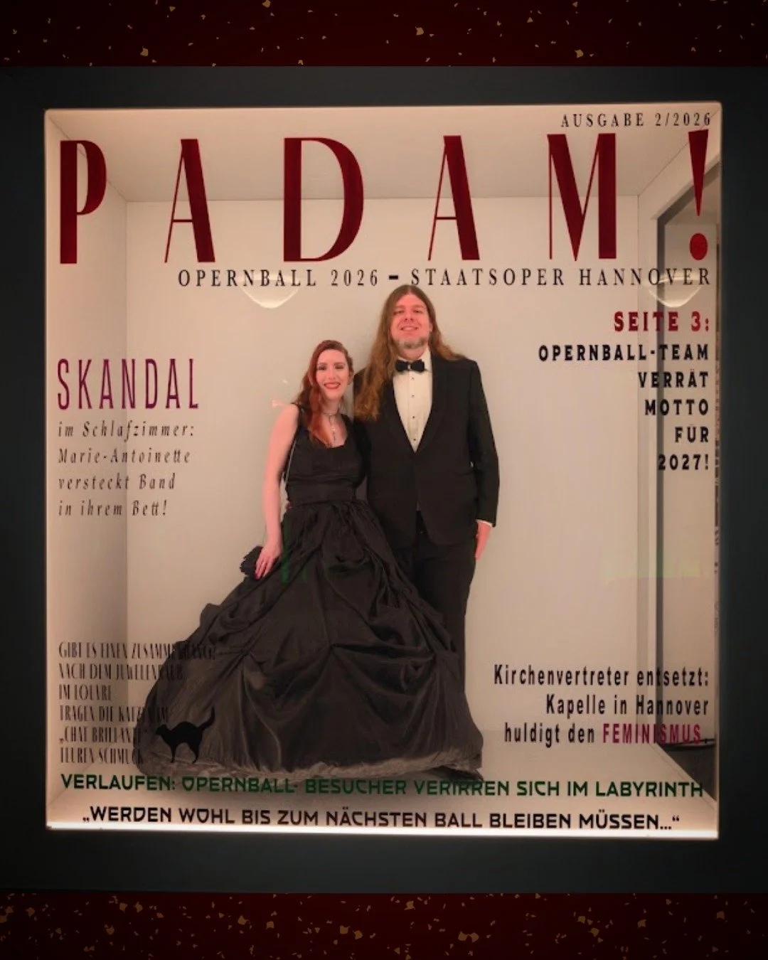 We had an awesome night last week at the Hannover Opera Ball! Admittedly, we had to leave earlier than we hoped due to my husband's laryngitis, but we had the most wonderful time. 
The @staatsoperhannover created a magical atmosphere, bringing Paris 