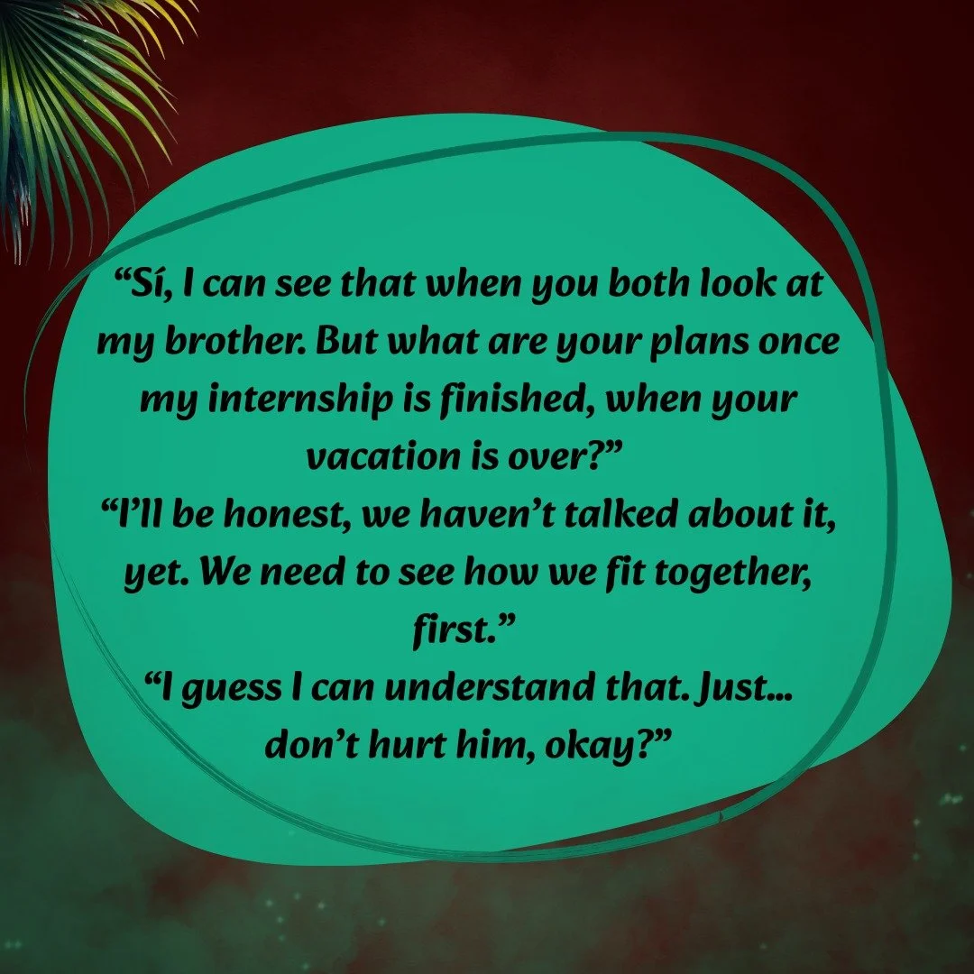 A lot is going on this December, but there's always time for a Teaser Tuesday^^
Treacherous Paradise has not even been available for a full week, but with the holiday season catching up with everybody, Lyv wanted to give a little something to her won