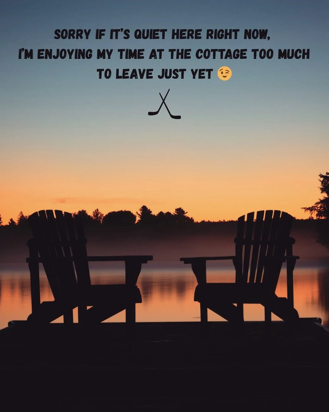 Hey everybody!
Sorry if it seems like MIA, I'm just busy right now - unfortunately not only with watching everybody's new favorite (fictional) hockey players 😘
No, I&rsquo;m also writing a lot, and I&rsquo;ve been thinking about another project (whi