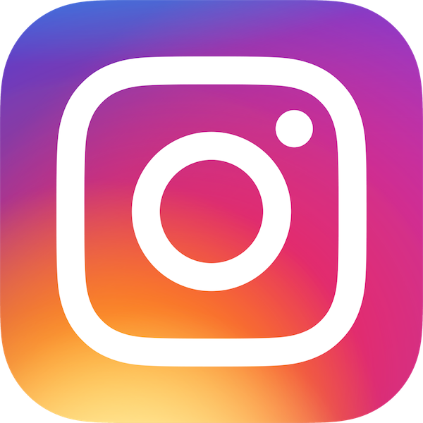 Instagram-Logo mit Farbverlauf im Hintergrund