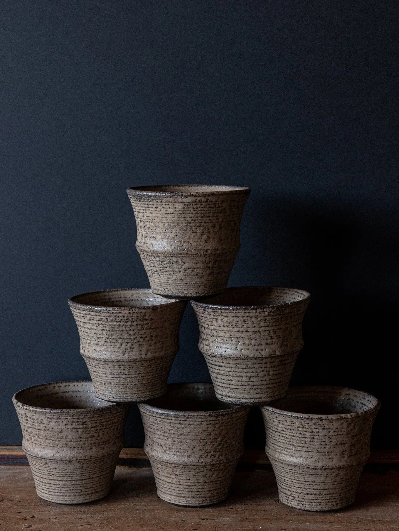 Stoneware beakers with wood ash glaze ✨

I&rsquo;ve been on a bit of a journey with wood ash glazes lately. They can be tricky and unpredictable, but that&rsquo;s exactly what makes them so exciting &mdash; every firing feels like a surprise waiting 