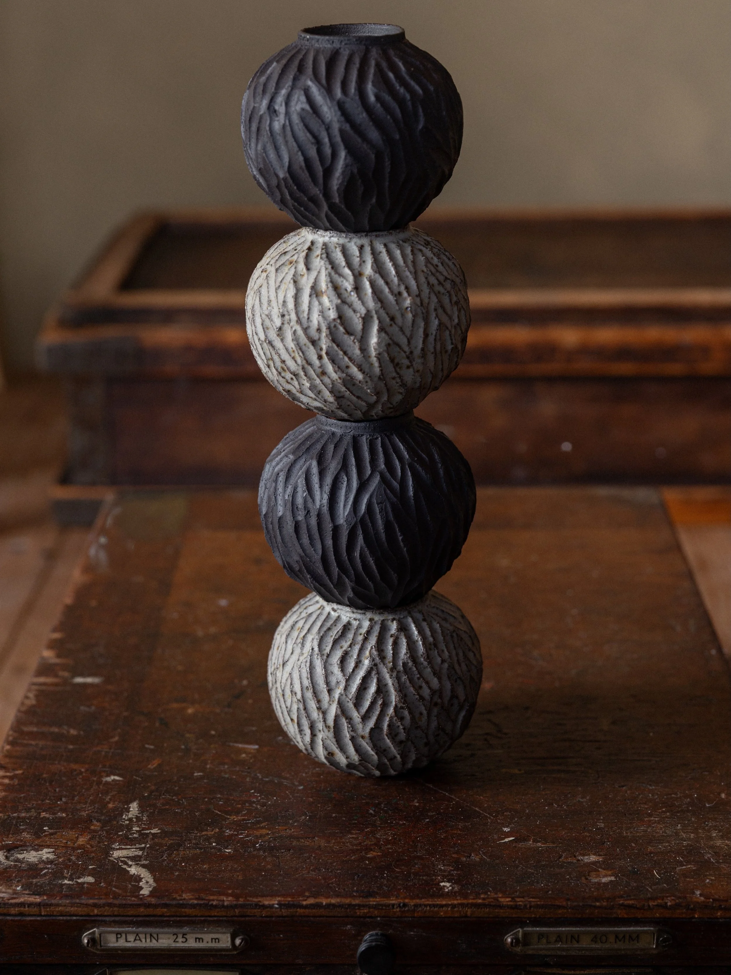 Carved bud vases.

I&rsquo;ve just finished packing and photographing all the pieces before they head with me to Potfest! Like last year, I&rsquo;m incredibly excited to be part of it again.

I can&rsquo;t wait to see the amazing and inspiring work o