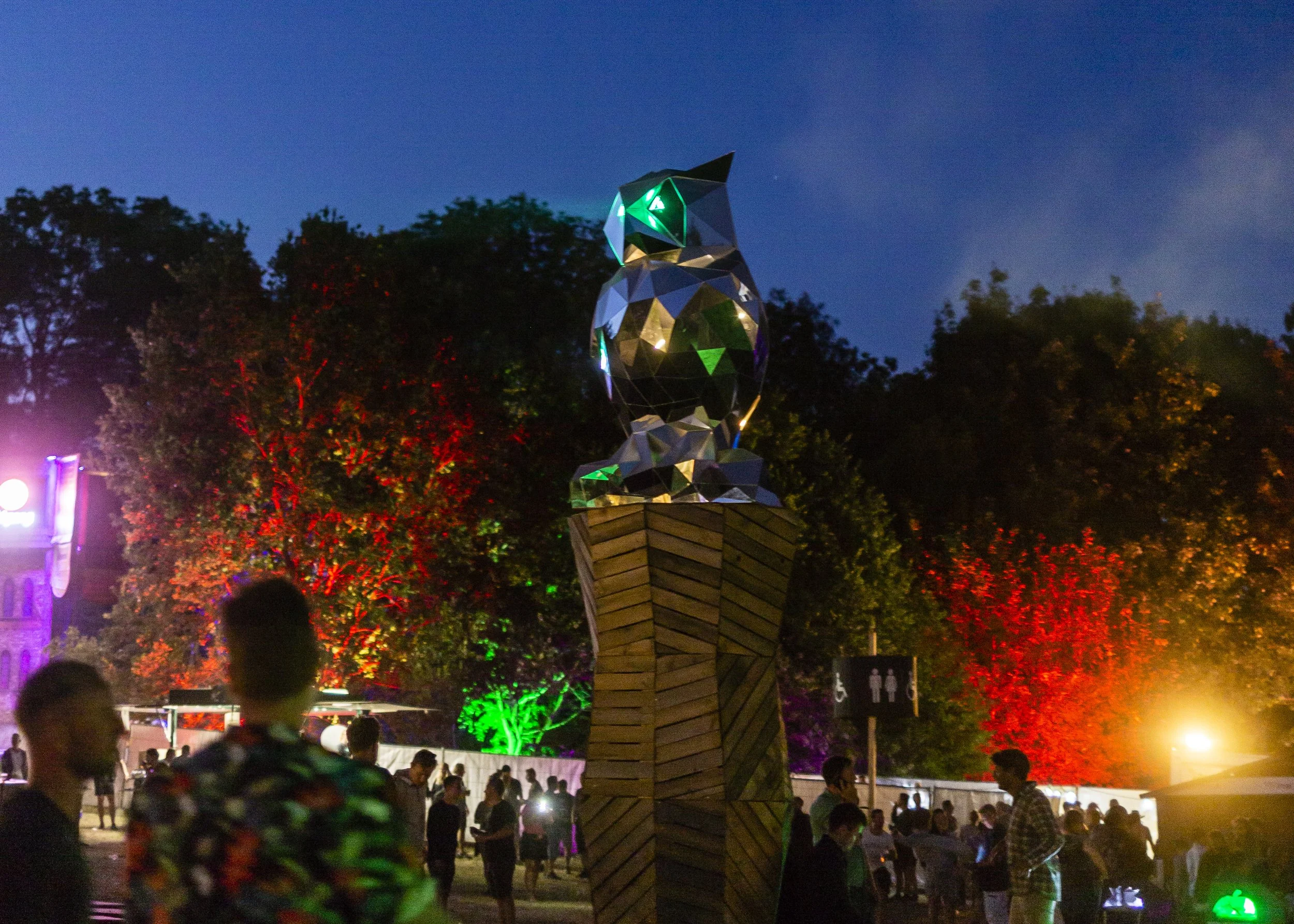 Tinderbox Festival, Laserowl, Magnus Fuhr, Chaos Engine, Odense, Denmark, Lightart, Lyskunst