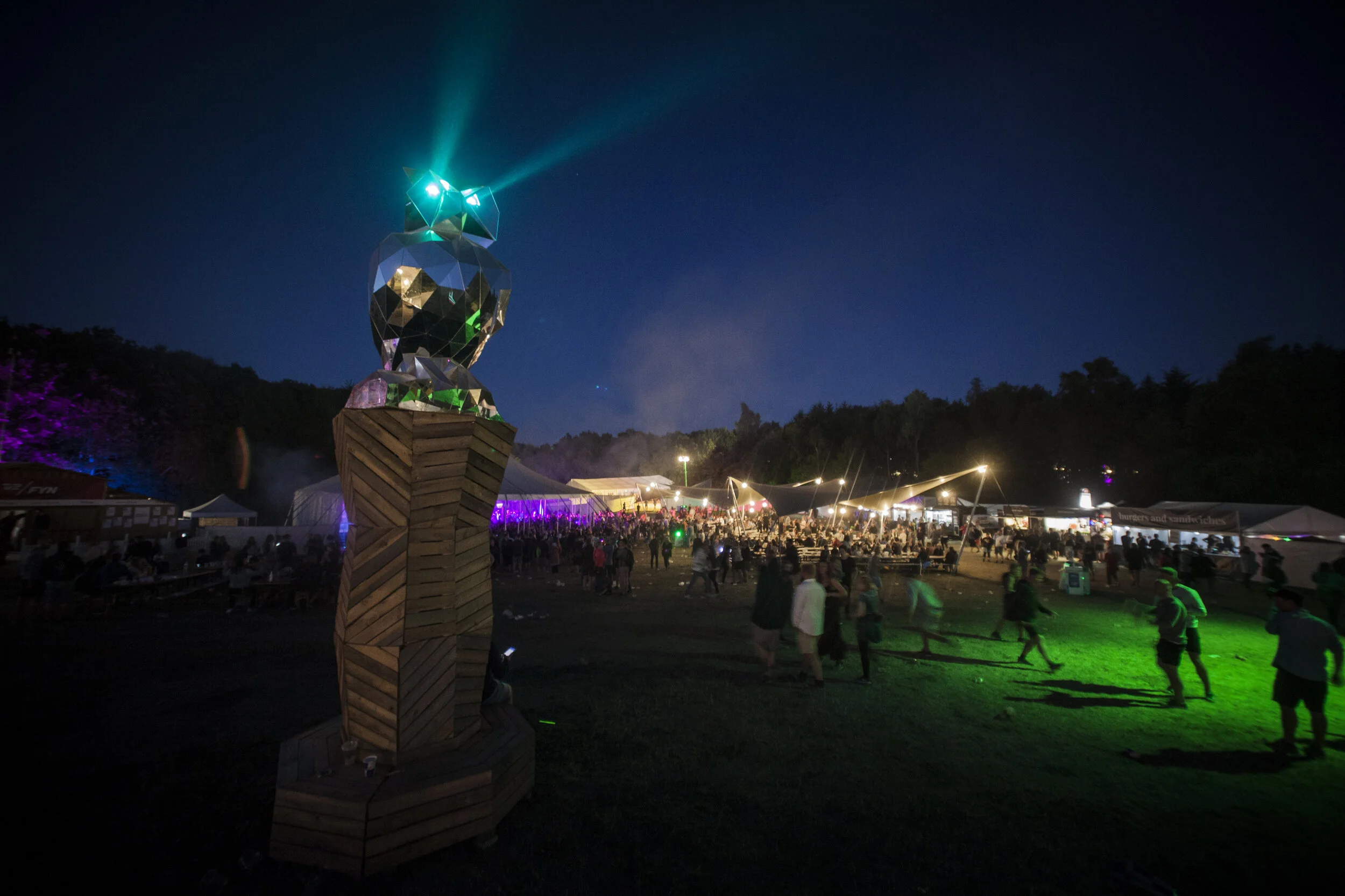 Tinderbox Festival, Laserowl, Magnus Fuhr, Chaos Engine, Odense, Denmark, Lightart, Lyskunst