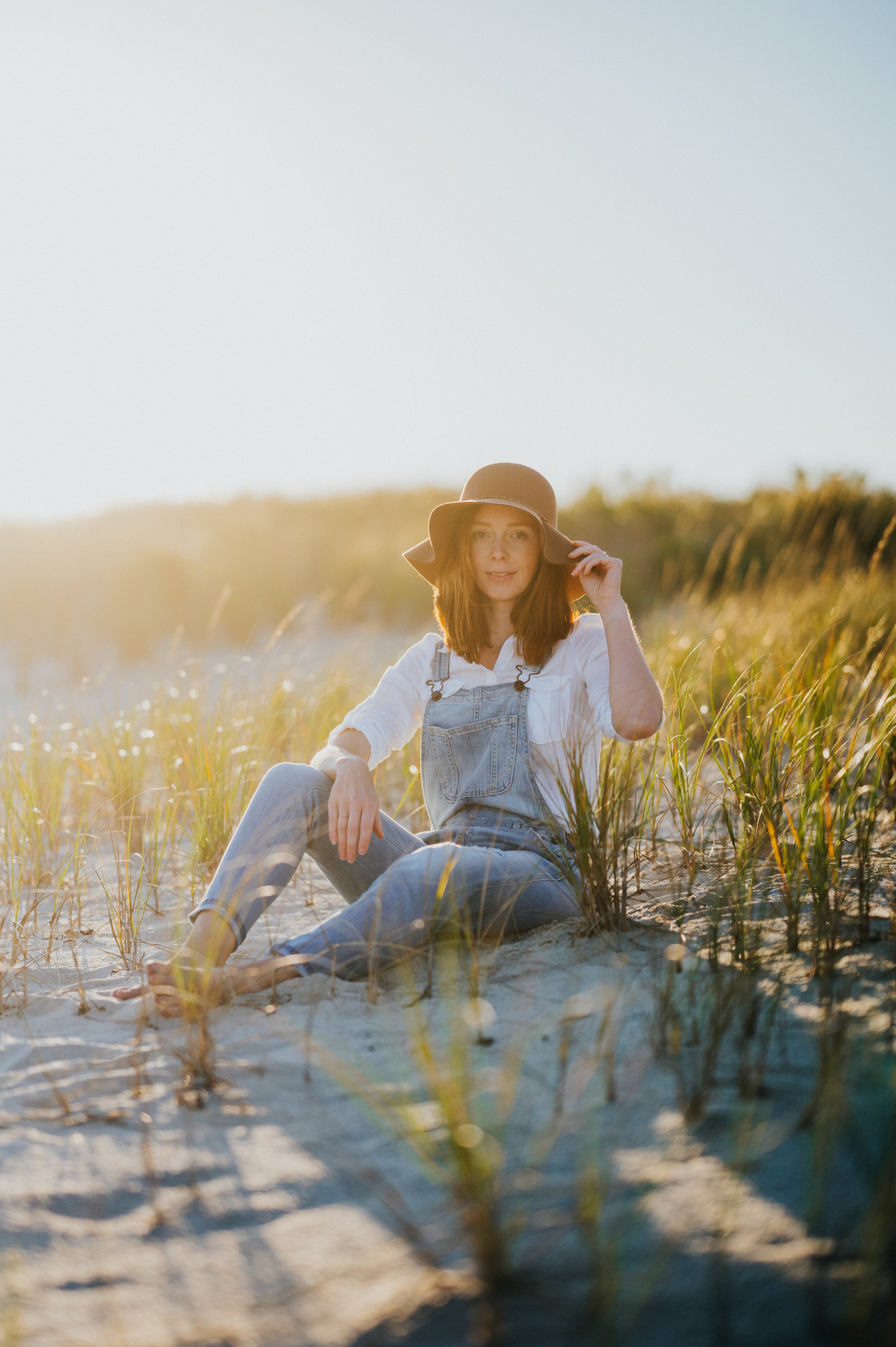 Senior Portrait on Beach | Emily Goodwin Photography