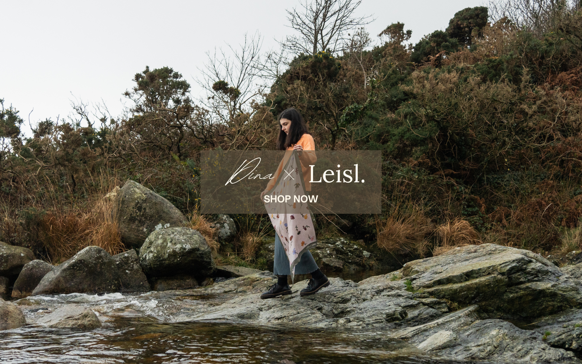 Shop Dina x Leisl Patterned 100% Silk Scarves