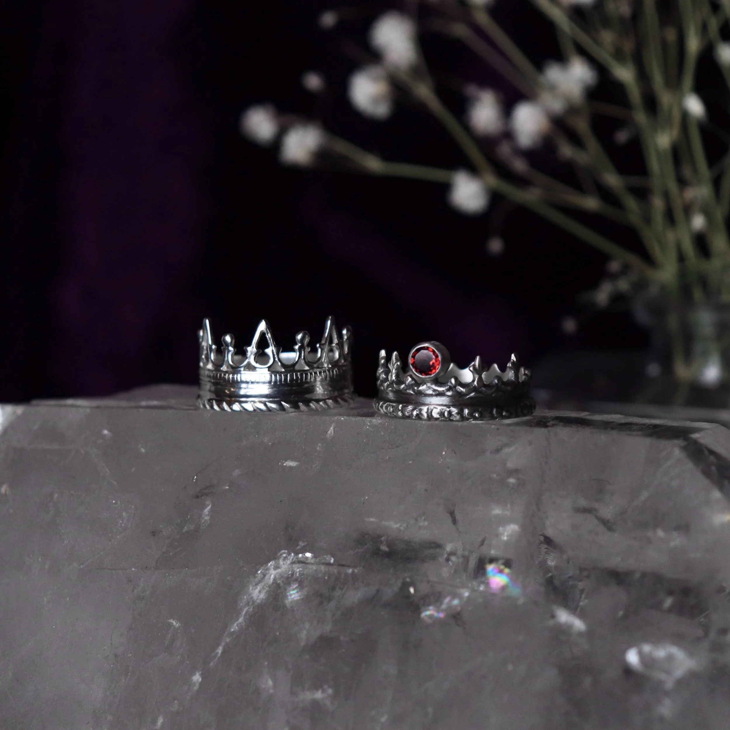 Sterling Silver Crown Ring