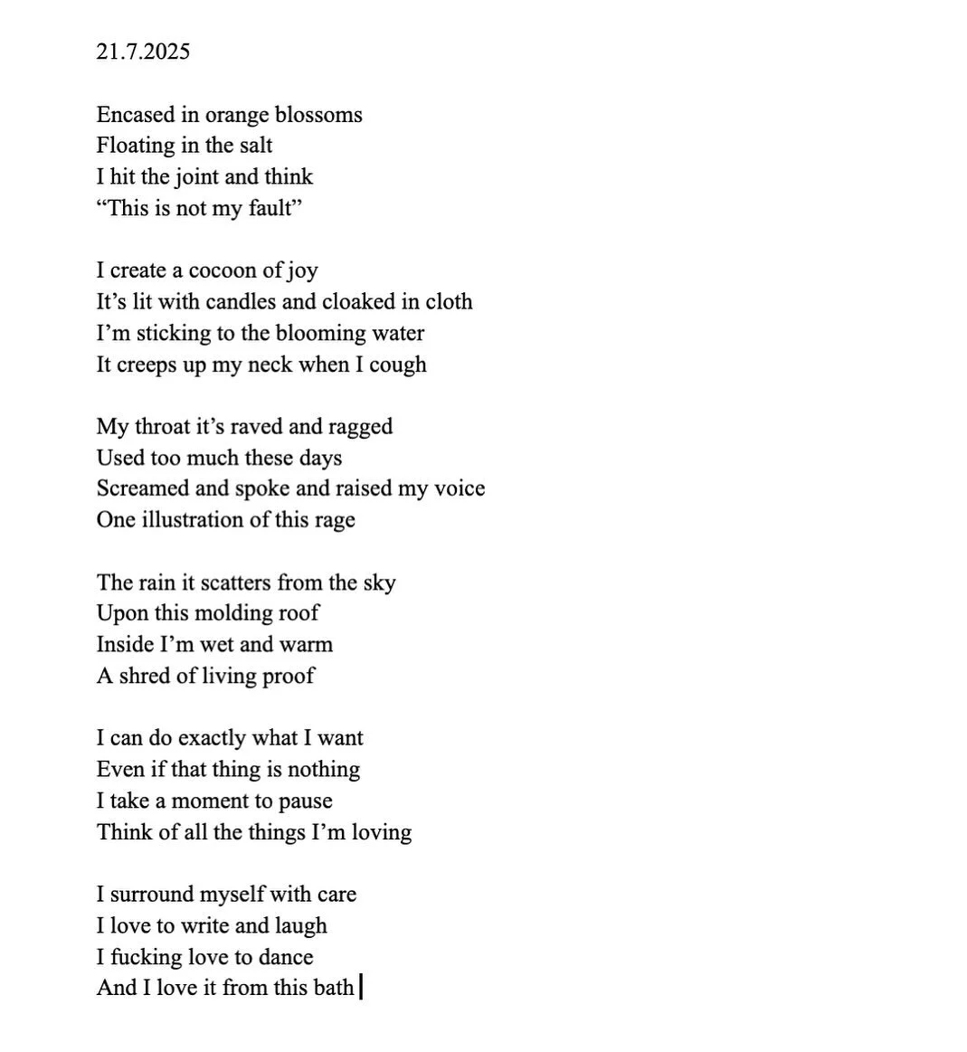 Thinking about the bath