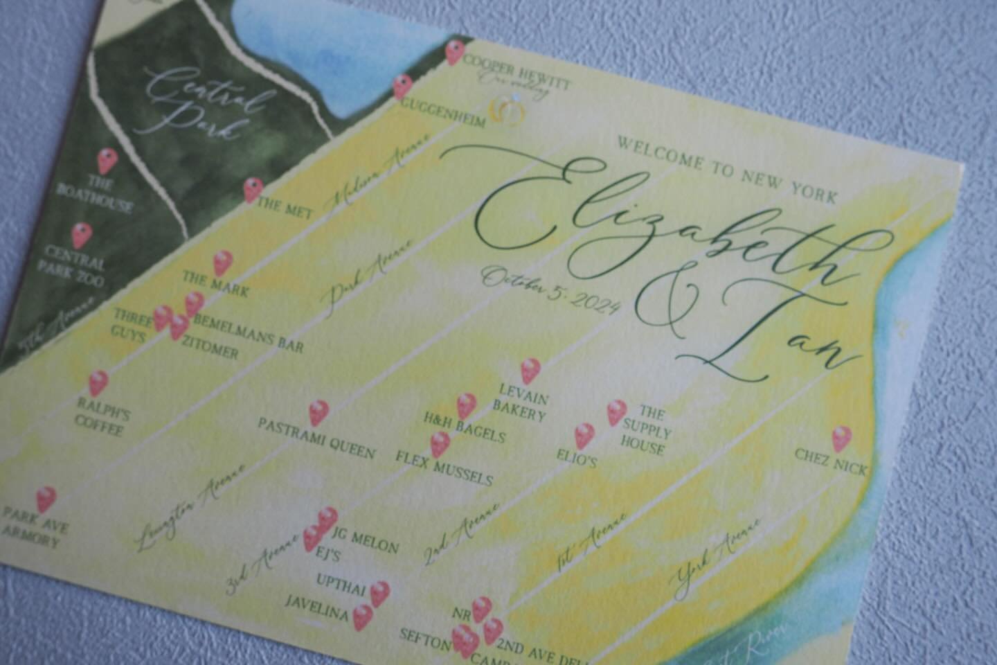Welcome to New York!

Love a custom watercolor map to add to your welcome bags. Great way to show your guests your favorite spots.
.
.
#weddingmap #watercolornymap #watercolormap #nycwedding #luxurywedding #ues #brideandgroom #hoteldrops #wedding2024