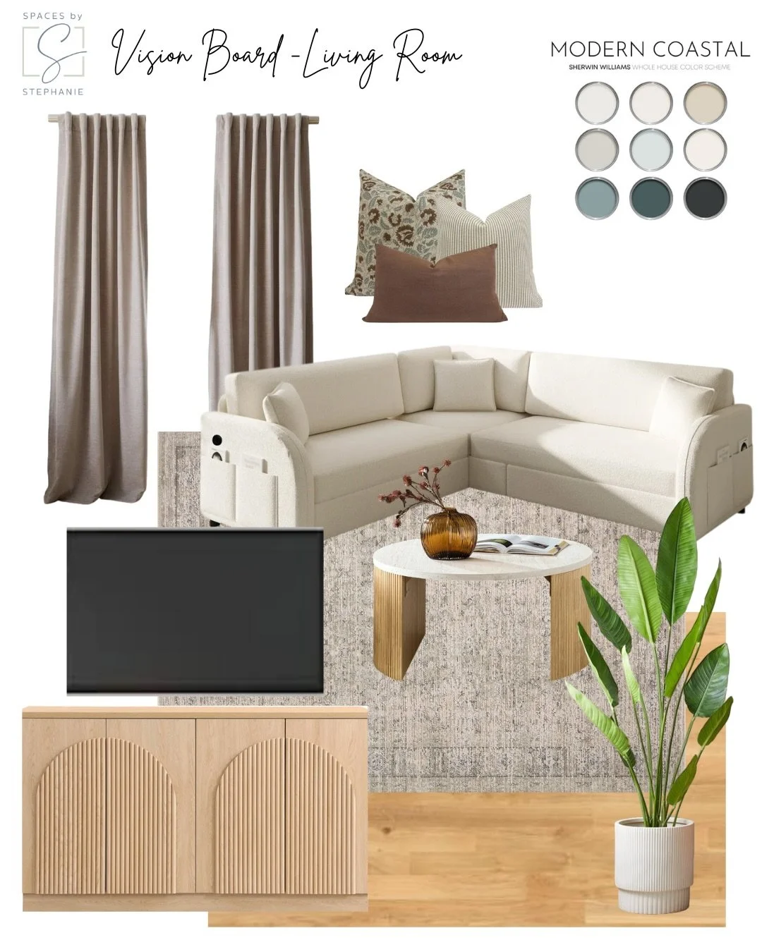 How to make sure an entire house is cohesive?
Vision boards! Our starting point for everything - essential to kick off every home I design.

What kind of elements are included in a vision board:
&bull; furniture
&bull; paint colors
&bull; flooring
&b