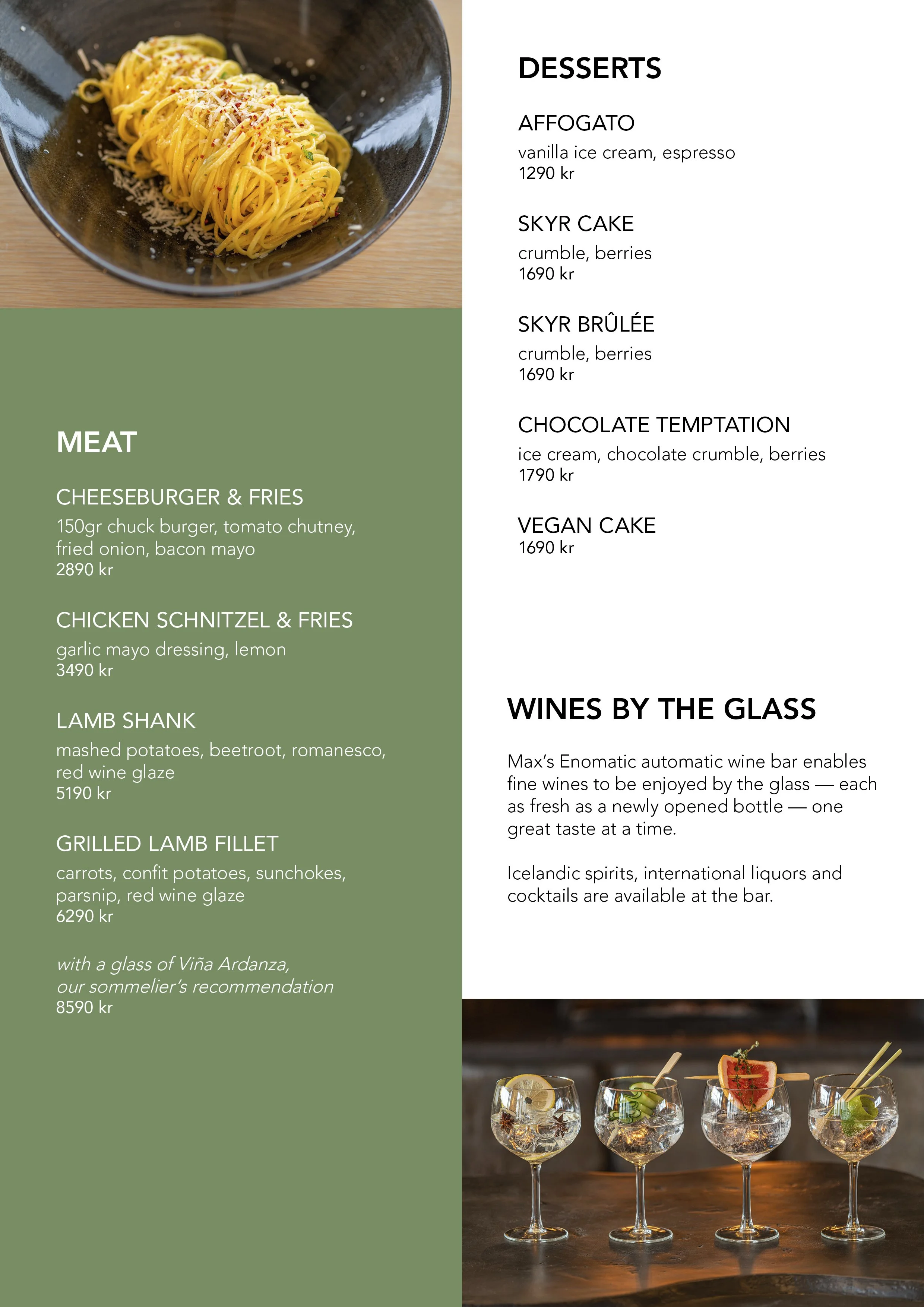 Dinner — Northern Light Inn