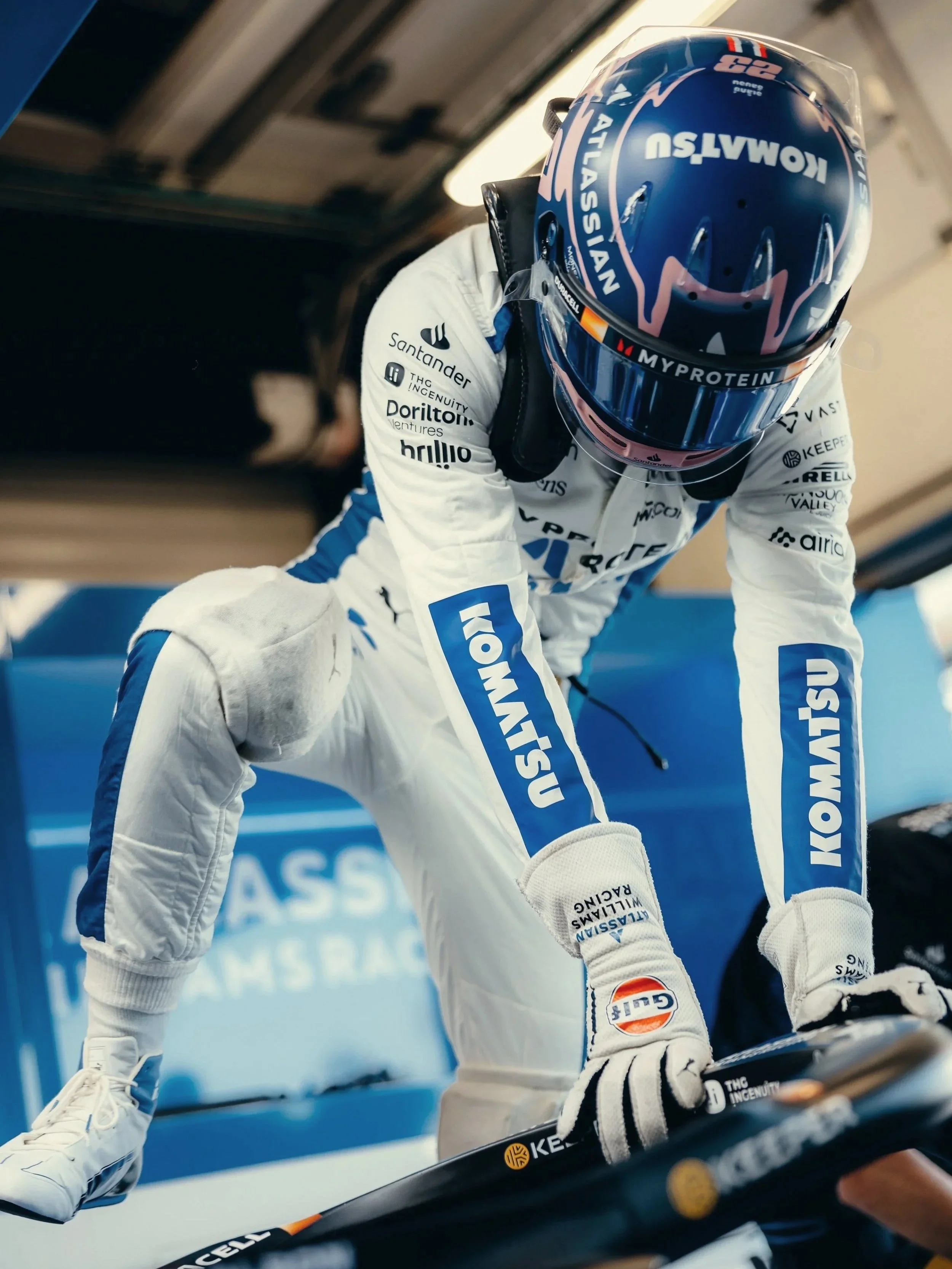 Alex Albon of Williams Formula 1 team, photographed by London-based Williams F1 photographer Rob Ash