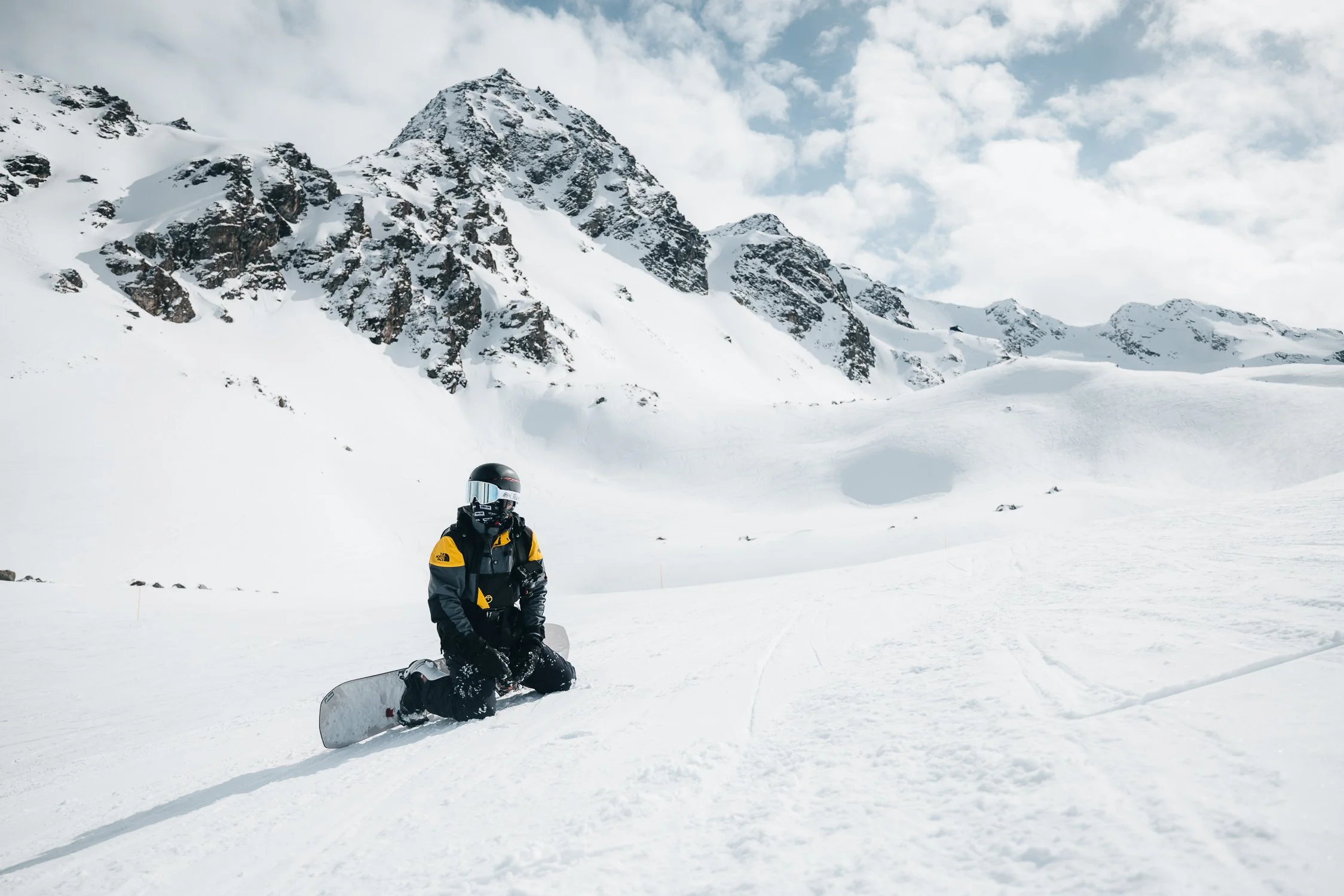 Burton snowboarder photographed in Verbier by London-based sports, lifestyle and adventure photographer Rob Ash
