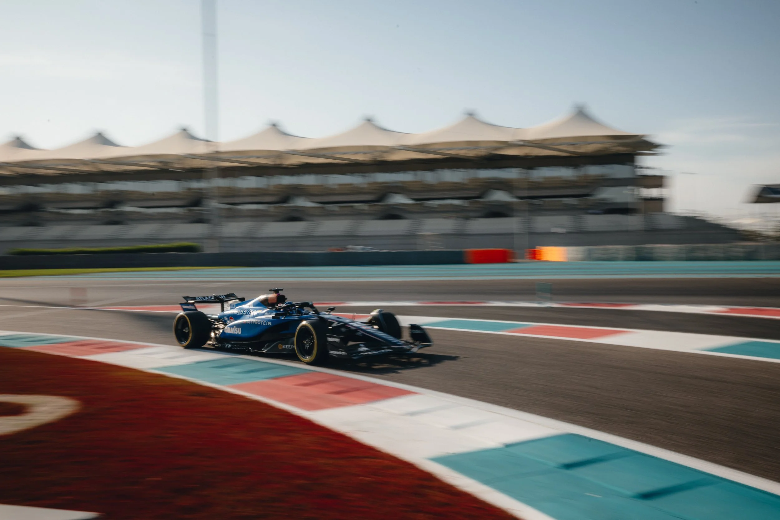 Alex Albon of Williams Formula 1 team at the Abu Dhabi Grand Prix, photographed by London-based Williams F1 photographer Rob Ash