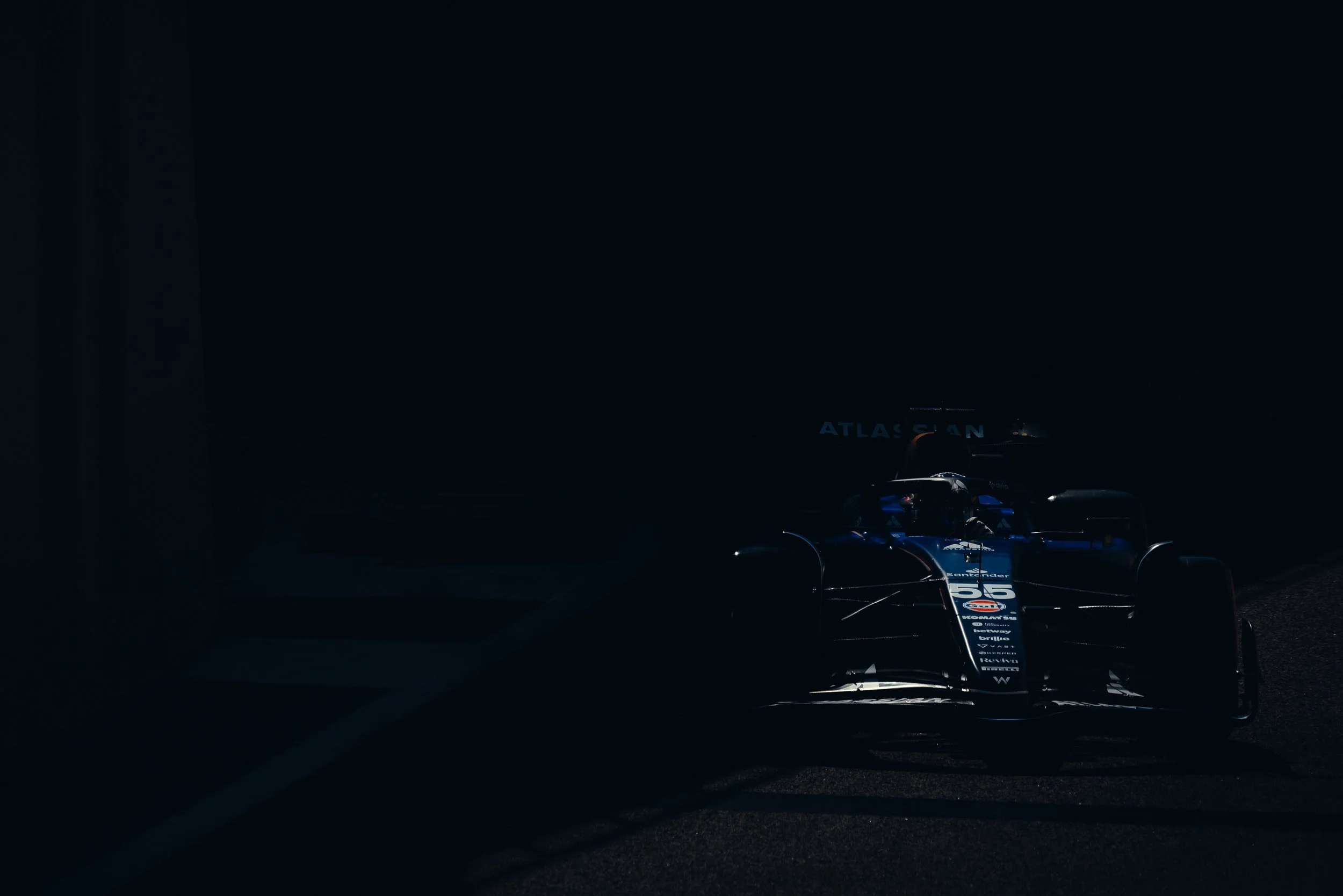 Carlos Sainz of Williams Formula 1 team at the Abu Dhabi Grand Prix, photographed by London-based Williams F1 photographer Rob Ash
