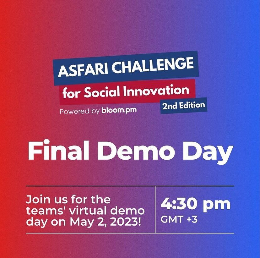 Join us and @bloomemea for the Final Demo Day for the ACSI2 teams! 🚀⁠
⁠
This exciting event is the culmination of months of hard work and innovation, as startups present their projects to a diverse audience. ⁠
⁠
👉️Don't miss out on the opportunity 